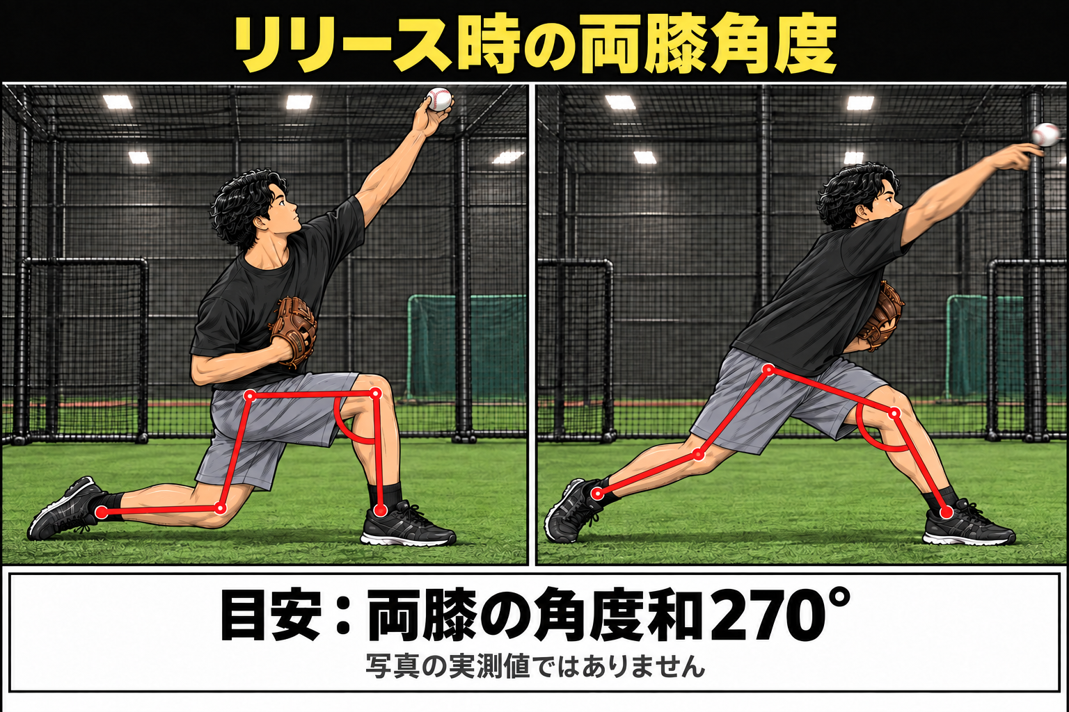 両膝合計270度